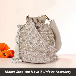 Women Beige Potli-image-5