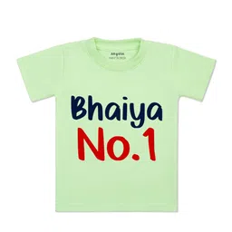 Arvesa Kids Typography Printed Applique T-shirt-image-37