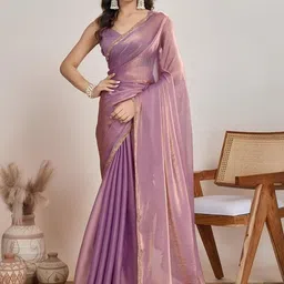 Flip The Style Purple Silk Blend Saree-picture-17