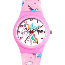 JI & JA Girls Brass Dial & Straps Analogue Watch JJ206-26