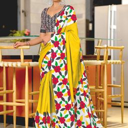 Moda Rapido Floral Printed Pure Cotton Saree-picture-20