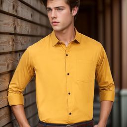 BUSCOTT Men Solid Regular Fit Shirt-image-60