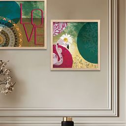 Kotart Brown & Green Set of 2 Piece Wood Wall Paintings-picture-48
