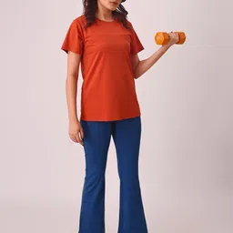 UMILDO Round Neck T-Shirt With Trousers Co-Ords Set-26
