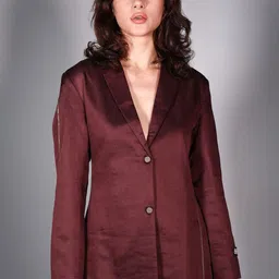 Arya Giri Long Sleeve Ventless Single Breasted Blazers-picture-28