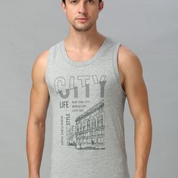 Van Heusen Sport Men Graphic Print Super Soft All Day Comfort Vest-image-92