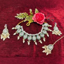 UWISH Alloy Artificial Stones Jewellery Set-image-57