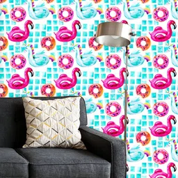 ArtzFolio Printed UV-Resistant Anti-Bacterial Cartoon Summer Pool Floats Peel & Stick Wallpaper-image-90