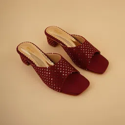 Anouk Womeen Embellished Open Toe Block Heel Sandals-picture-14