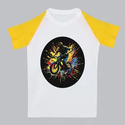 BAESD Kids Printed Applique T-shirt-image-77