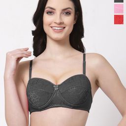 SHYAM SONS FLAIR Floral Bralette Bra Full Coverage Lightly Padded-image-97