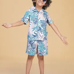 Ninos Dreams Printed Shirt With Shorts Clothing Set-image-62