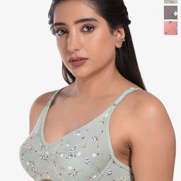 DressBerry Floral Bra Medium Coverage-image-28