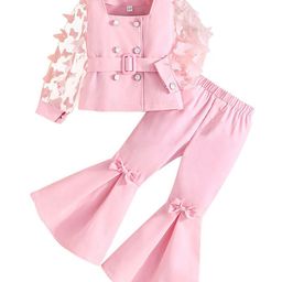 StyleCast x Revolte Girls Embellished Square Neck Top with Palazzos-image-98