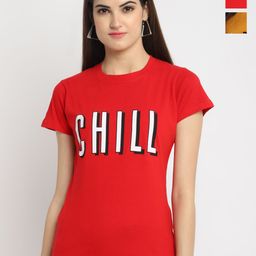 Dreambe Women Typography Printed T-shirt-picture-8