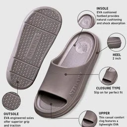 NEEMANS Men Self Design Open Toe Sliders image 4