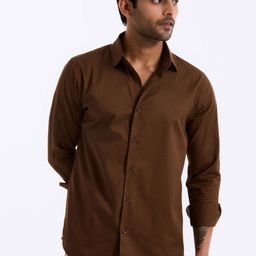 URBANICE Classic Slim Fit Spread Collar Long Sleeves Cotton Casual Shirt-image-16