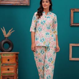 mad fury Printed Pure Cotton Night suit-73