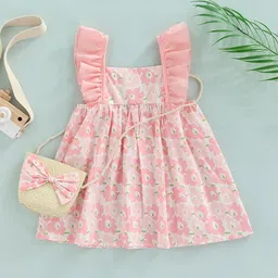 Bold N Elegant Floral Mini Dress With Purse-picture-10