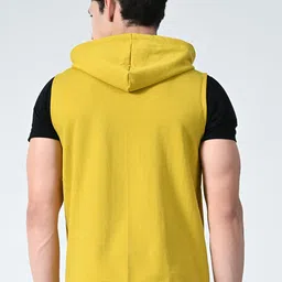 BAESD Men Fleece Lightweight Open Front Jacket with Patchwork image 5