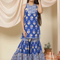 BAESD Girls Floral Printed Regular Kurta with Sharara-image-75