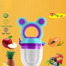 Joy Buzz Silicone Fruit & Food Nibbler With Easy Grip- Purple-image-33