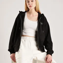 Calvin Klein Jeans Women Front-Open Hooded Sweatshirt-image-6
