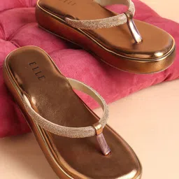 ELLE Embellished Party Platform Sandals-33