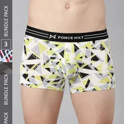 Force NXT Pack Of 3 Printed Ultra Fresh Technology Outer Elastic Cotton Trunks-picture-23