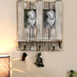 tayhaa Look En With Key Hooks Brown Wood Natural Collage Photo Frames-picture-44