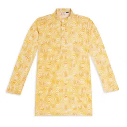 CHILINS Boys Paisley Printed Thread Work Kurta-picture-24