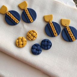 VMA PLAY FASHION Set Of 4 Contemporary Drop Earrings-image-23