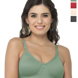 College Girl Cg1304 Pack Of 4 Cotton Full Coverage Lightly Padded Minimizer Bra-image-80