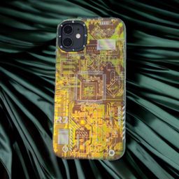 CASE CREATION Techno Art AI Circuit Retro IMD IT Engineer Chip iPhone 11 Bumper Case image 5