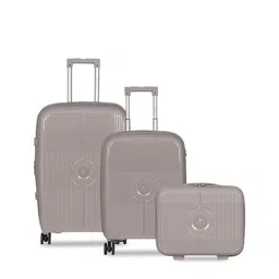 Polo Class Set Of 2 Textured Hard-Sided Trolley With Vanity Box-41