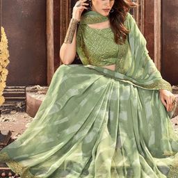 DIVASTRI Leheriya Embroidered Pure Georgette Leheriya Saree-picture-38