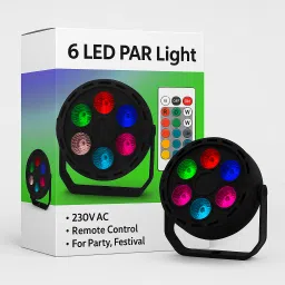 Remote RGB LED PAR Light | 15 Colors | Temple, Mandir, Diwali Use Dual Disco Ball-picture-19