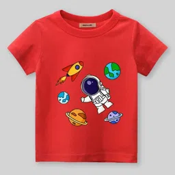 INCLUD Boys Graphic Printed Round Neck Short Sleeves Regular Fit Casual T-Shirt-image-82