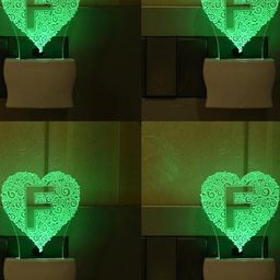 SOMIL Green & Blue Printed Glass Abstract Shaped Shaped Wall Lamp-image-38