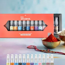 RIYA Set Of 2 Stone-Beaded Rakhi With 12Pcs Pocket Eau de Parfum - 5 ml Each-42