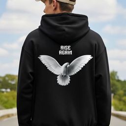 MaverIQ Men Printed Hooded Pullover Sweatshirt-picture-10