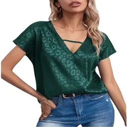 StyleCast Floral Print Extended Sleeves Satin Top-picture-5