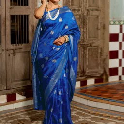 KALINI Woven Design Zari Saree-32