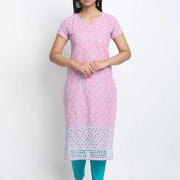 Ethnic basket Women Pink Kurtas-picture-41