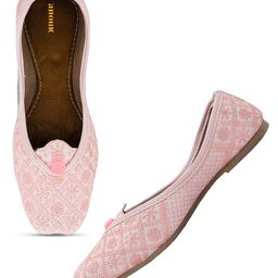 Anouk Women Embellished Ethnic Mojaris with Embroidered Flats-image-57