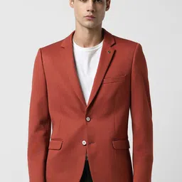 Van Heusen Slim-Fit Long Sleeve Double Vent Single Breasted Blazers-picture-45