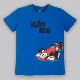 YOUMAA Boys Bio Finish Graphic Printed Round Neck Pure Cotton T-shirt-image-45