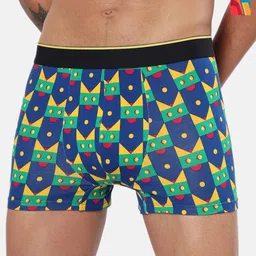 Bummer Men's Printed Micro Modal Trunks Underwear Pack of 2 TRCBLZ02S-18