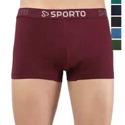 Sporto by Macho Pack Of 6 Cotton Short Trunks Sporto-N2401_6-S-picture-36