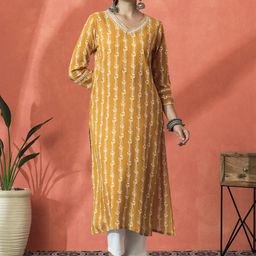 Sangria Embroidered Straight Kurta-picture-51